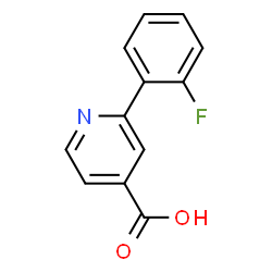ChemSpider 2D Image | 2-(2-Fluorophenyl)isonicotinic acid | C12H8FNO2