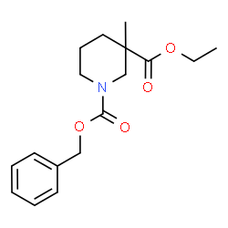 ChemSpider 2D Image | ETHYL 1-CBZ-3-METHYLPIPERIDINE-3-CARBOXYLATE | C17H23NO4