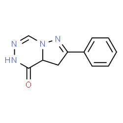 ChemSpider 2D Image | pyrazolo[1,5-d][1,2,4]triazin-4-ol, 3,3a-dihydro-2-phenyl- | C11H10N4O