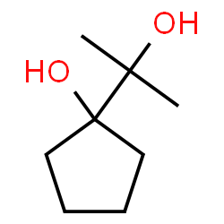 ChemSpider 2D Image | 1-(2-Hydroxy-2-propanyl)cyclopentanol | C8H16O2