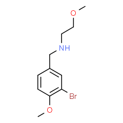 ChemSpider 2D Image | N-(3-Bromo-4-methoxybenzyl)-2-methoxyethanamine | C11H16BrNO2
