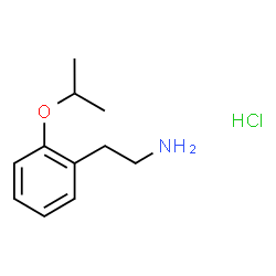 ChemSpider 2D Image | 2-(2-Isopropoxyphenyl)ethanamine hydrochloride (1:1) | C11H18ClNO
