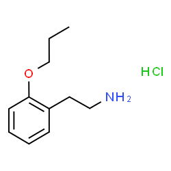 ChemSpider 2D Image | 2-(2-Propoxyphenyl)ethanamine hydrochloride (1:1) | C11H18ClNO