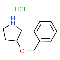 ChemSpider 2D Image | 3-(Benzyloxy)pyrrolidine hydrochloride | C11H16ClNO