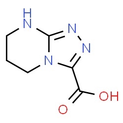 ChemSpider 2D Image | 5H,6H,7H,8H-[1,2,4]Triazolo[4,3-a]pyrimidine-3-carboxylic acid | C6H8N4O2