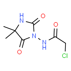 ChemSpider 2D Image | 2-Chloro-N-(4,4-dimethyl-2,5-dioxo-1-imidazolidinyl)acetamide | C7H10ClN3O3