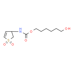 ChemSpider 2D Image | 6-Hydroxyhexyl (1,1-dioxido-2,3-dihydro-3-thiophenyl)carbamate | C11H19NO5S