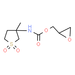 ChemSpider 2D Image | 2-Oxiranylmethyl (3-methyl-1,1-dioxidotetrahydro-3-thiophenyl)carbamate | C9H15NO5S