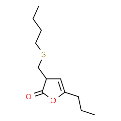 ChemSpider 2D Image | 3-[(Butylsulfanyl)methyl]-5-propyl-2(3H)-furanone | C12H20O2S