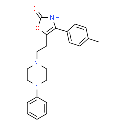ChemSpider 2D Image | 4-(4-methylphenyl)-5-[2-(4-phenylpiperazin-1-yl)ethyl]-1,3-oxazol-2-ol | C22H25N3O2