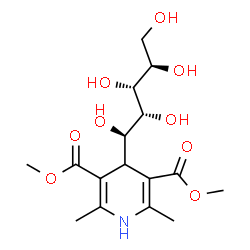 ChemSpider 2D Image | (1R)-1-C-[3,5-Bis(methoxycarbonyl)-2,6-dimethyl-1,4-dihydro-4-pyridinyl]-D-arabinitol | C16H25NO9