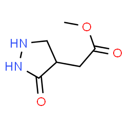 ChemSpider 2D Image | Methyl (3-oxo-4-pyrazolidinyl)acetate | C6H10N2O3