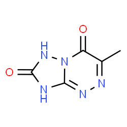 ChemSpider 2D Image | 3-Methyl[1,2,4]triazolo[5,1-c][1,2,4]triazine-4,7(1H,6H)-dione | C5H5N5O2
