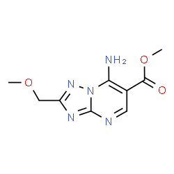 ChemSpider 2D Image | Methyl 7-amino-2-(methoxymethyl)[1,2,4]triazolo[1,5-a]pyrimidine-6-carboxylate | C9H11N5O3