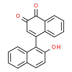 ChemSpider 2D Image | 2'-Hydroxy-1,1'-binaphthalene-3,4-dione | C20H12O3