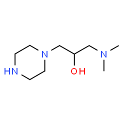 ChemSpider 2D Image | 1-(Dimethylamino)-3-(1-piperazinyl)-2-propanol | C9H21N3O