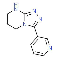 ChemSpider 2D Image | 3-(3-Pyridinyl)-1,5,6,7-tetrahydro[1,2,4]triazolo[4,3-a]pyrimidine | C10H11N5