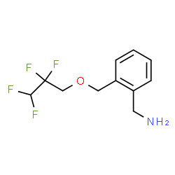 ChemSpider 2D Image | 1-{2-[(2,2,3,3-Tetrafluoropropoxy)methyl]phenyl}methanamine | C11H13F4NO