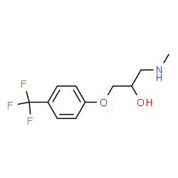 ChemSpider 2D Image | 1-(Methylamino)-3-[4-(trifluoromethyl)phenoxy]-2-propanol | C11H14F3NO2
