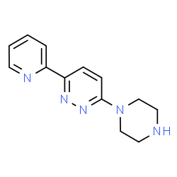 ChemSpider 2D Image | 3-(1-Piperazinyl)-6-(2-pyridinyl)pyridazine | C13H15N5