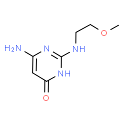 ChemSpider 2D Image | 6-Amino-2-[(2-methoxyethyl)amino]-4(1H)-pyrimidinone | C7H12N4O2