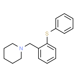 ChemSpider 2D Image | 1-[2-(Phenylsulfanyl)benzyl]piperidine | C18H21NS