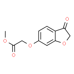 ChemSpider 2D Image | Methyl [(3-oxo-2,3-dihydro-1-benzofuran-6-yl)oxy]acetate | C11H10O5
