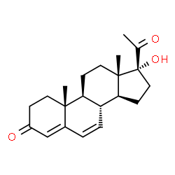 ChemSpider 2D Image | 17-Hydroxypregna-4,6-diene-3,20-dione | C21H28O3