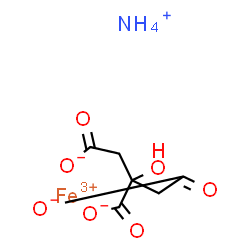 ChemSpider 2D Image | AMMONIUM IRON(3+) CITRATE | C6H9FeNO7