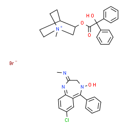ChemSpider 2D Image | Librax | C38H40BrClN4O4