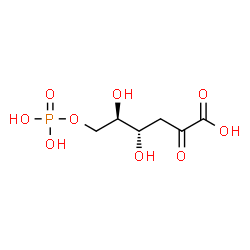 ChemSpider 2D Image | 2-keto-3-Deoxy-6-phospho-D-gluconate | C6H11O9P
