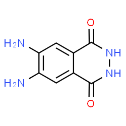 ChemSpider 2D Image | 6,7-Diamino-2,3-dihydro-1,4-phthalazinedione | C8H8N4O2