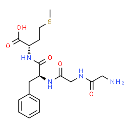 ChemSpider 2D Image | Glycylglycyl-L-phenylalanyl-L-methionine | C18H26N4O5S
