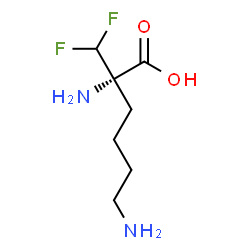 ChemSpider 2D Image | 2-(Difluoromethyl)-L-lysine | C7H14F2N2O2