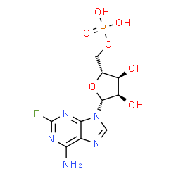 ChemSpider 2D Image | 2-Fluoroadenosine 5'-(dihydrogen phosphate) | C10H13FN5O7P