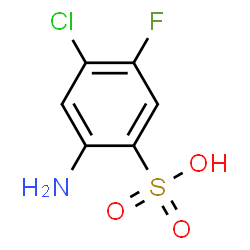 ChemSpider 2D Image | 2-Amino-4-chloro-5-fluorobenzenesulfonic acid | C6H5ClFNO3S