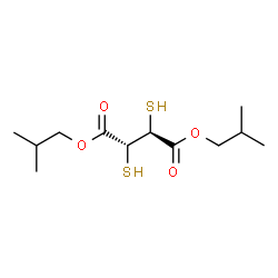 ChemSpider 2D Image | Diisobutyl (2R,3S)-2,3-disulfanylsuccinate | C12H22O4S2