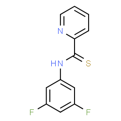 ChemSpider 2D Image | N-(3,5-Difluorophenyl)-2-pyridinecarbothioamide | C12H8F2N2S