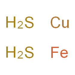 ChemSpider 2D Image | copper; hydrogen sulfide; iron | H4CuFeS2