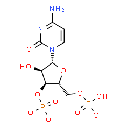 ChemSpider 2D Image | Cytidine 3',5'-bis(dihydrogen phosphate) | C9H15N3O11P2