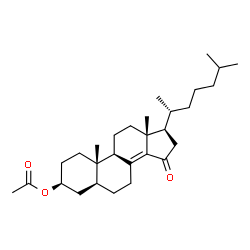ChemSpider 2D Image | 3beta-Acetoxy-5alpha-cholest-8(14)-en-15-one | C29H46O3