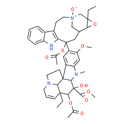 ChemSpider 2D Image | Methyl 4-acetoxy-15-[13-acetoxy-18-ethyl-1-oxido-17-oxa-1,11-diazapentacyclo[13.4.1.0~4,12~.0~5,10~.0~16,18~]icosa-4(12),5,7,9-tetraen-13-yl]-3-hydroxy-16-methoxy-1-methyl-6,7-didehydroaspidospermidin
e-3-carboxylate | C46H56N4O10