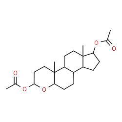 ChemSpider 2D Image | 4a,6a-Dimethylhexadecahydroindeno[5,4-f]chromene-2,7-diyl diacetate | C22H34O5