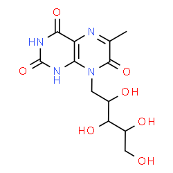 ChemSpider 2D Image | 1-Deoxy-1-(6-methyl-2,4,7-trioxo-1,3,4,7-tetrahydro-8(2H)-pteridinyl)pentitol | C12H16N4O7