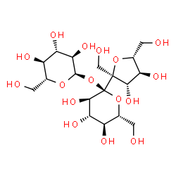 ChemSpider 2D Image | (2S,3R,4S,5S,6R)-2-[(2S,3S,4S,5R)-3,4-Dihydroxy-2,5-bis(hydroxymethyl)tetrahydro-2-furanyl]-6-(hydroxymethyl)-2-{[(2R,3R,4S,5S,6R)-3,4,5-trihydroxy-6-(hydroxymethyl)tetrahydro-2H-pyran-2-yl]oxy}tetrah
ydro-2H-pyran-3,4,5-triol | C18H32O16