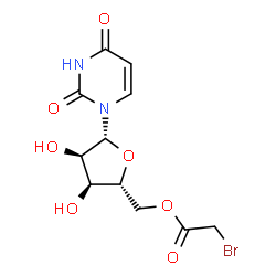 ChemSpider 2D Image | 5'-O-(Bromoacetyl)uridine | C11H13BrN2O7