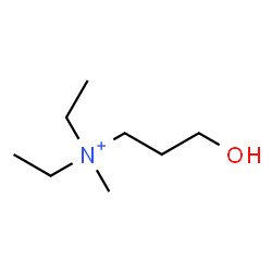 ChemSpider 2D Image | N,N-Diethyl-3-hydroxy-N-methyl-1-propanaminium | C8H20NO