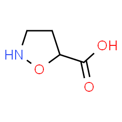 ChemSpider 2D Image | 1,2-Oxazolidine-5-carboxylic acid | C4H7NO3