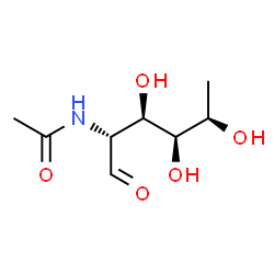 ChemSpider 2D Image | 2-Acetamido-2,6-dideoxy-D-glucose | C8H15NO5