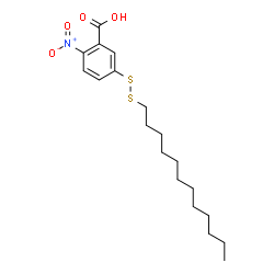 ChemSpider 2D Image | 5-(Dodecyldisulfanyl)-2-nitrobenzoic acid | C19H29NO4S2